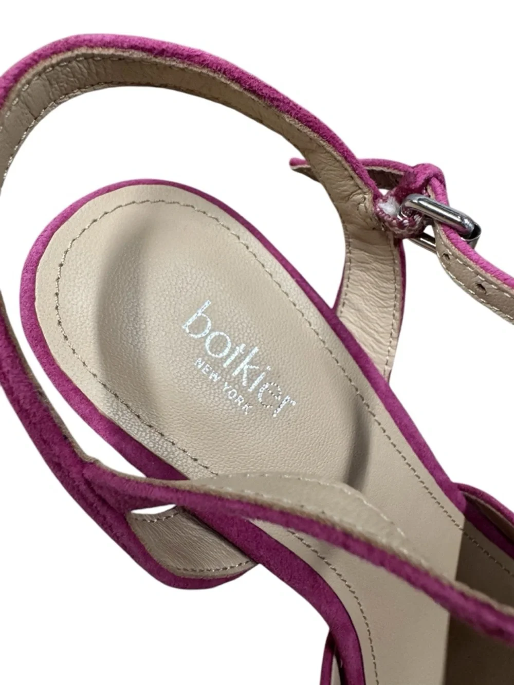 Botkier New York | Plateau Suede High-Heel Platform Sandals in Azalea Pink - NWT